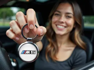BMW Porte-Clés Custom Acier Brillant